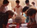 1993-Paper-Making-Phyllis-Ethel-Celina-Kim-Jo-Lucille-Mary-Grace